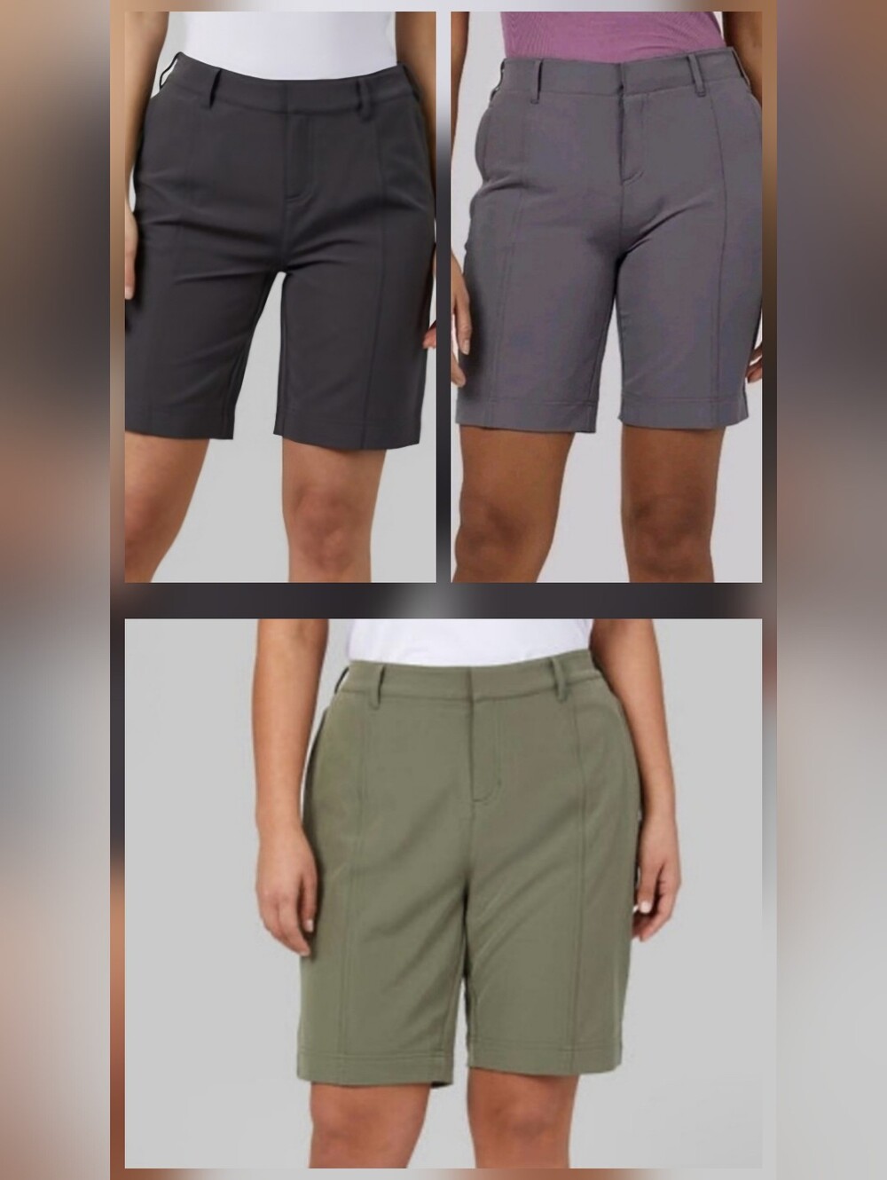 32 Degrees Set Of 3 Shorts, Size 8